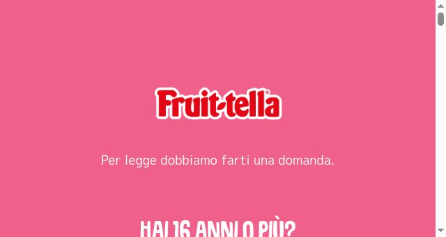Screenshot of fruittella.it