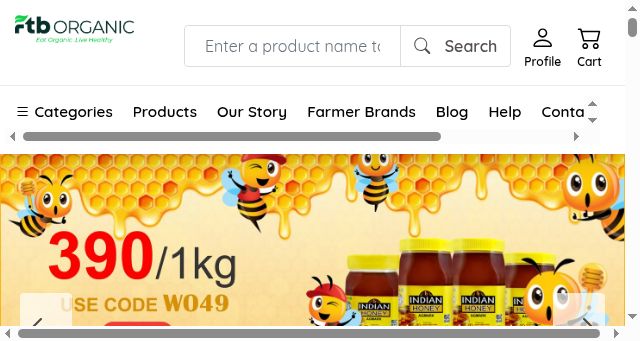 Screenshot of ftborganic.com