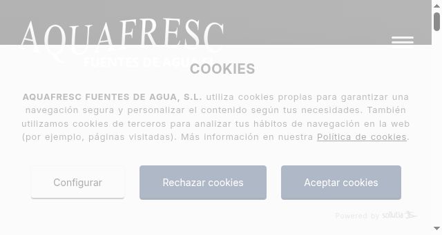 Screenshot of fuentesdeaguamineral.com