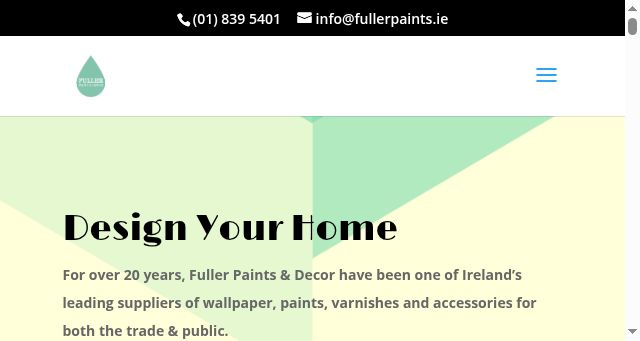Screenshot of fullerpaints.ie