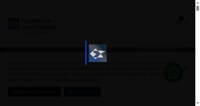 Screenshot of fundacionconfemetal.com
