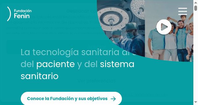 Screenshot of fundacionfenin.es