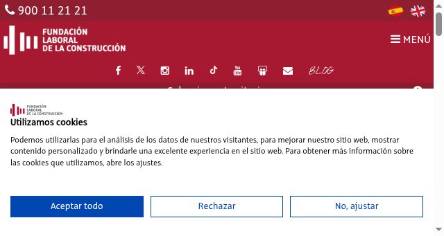 Screenshot of fundacionlaboral.org