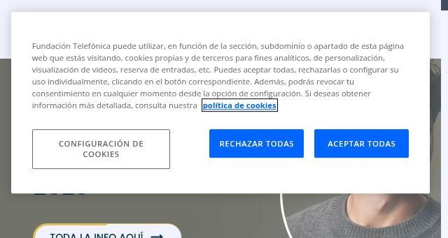 Screenshot of fundaciontelefonica.com