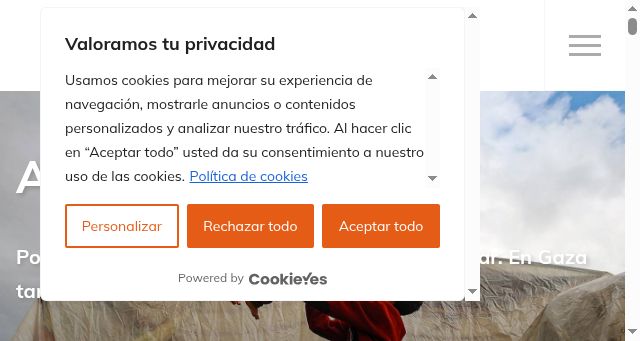 Screenshot of fundacionvicenteferrer.org
