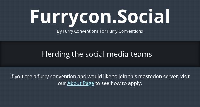 Screenshot of furrycon.social