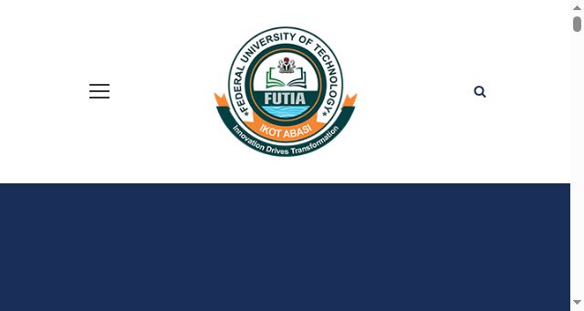 Screenshot of futia.edu.ng