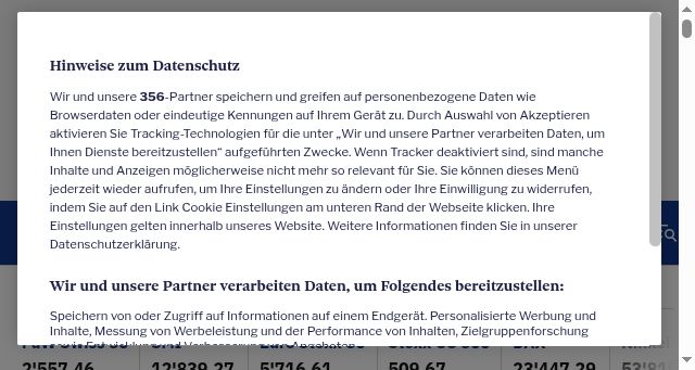 Screenshot of fuw.ch