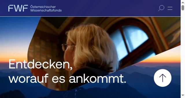 Screenshot of fwf.ac.at