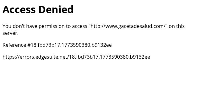 Screenshot of gacetadesalud.com