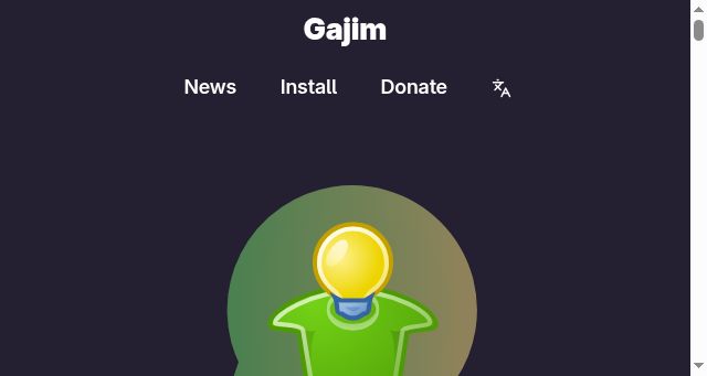 Screenshot of gajim.org