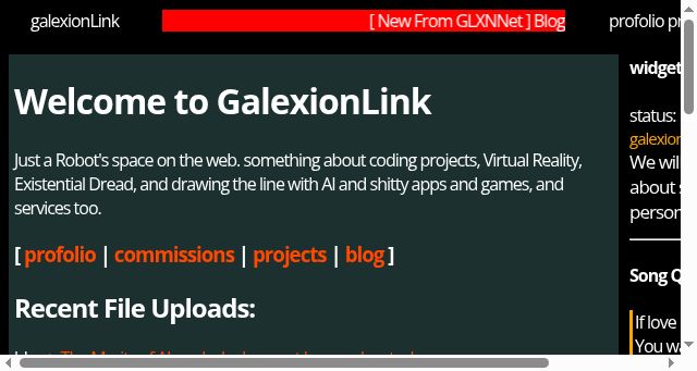 Screenshot of galexion.link