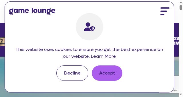 Screenshot of gamelounge.com