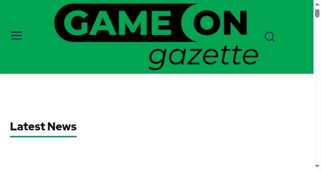 Screenshot of gameongazette.com