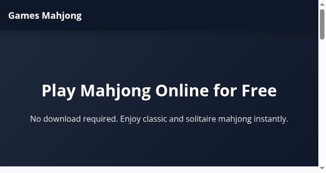 Screenshot of games-mahjong.org