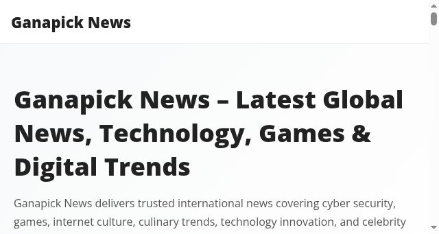 Screenshot of ganapick.com
