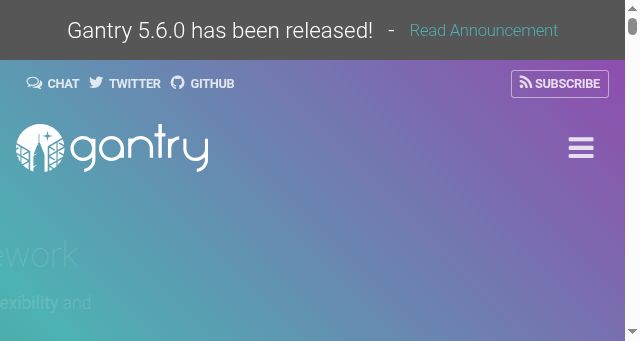 Screenshot of gantry.org
