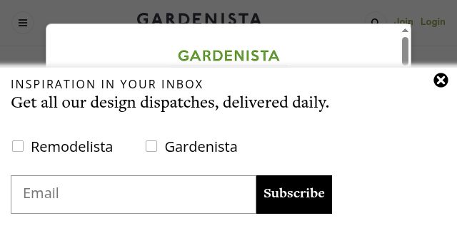 Screenshot of gardenista.com