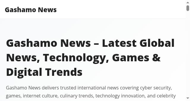 Screenshot of gashamo.com