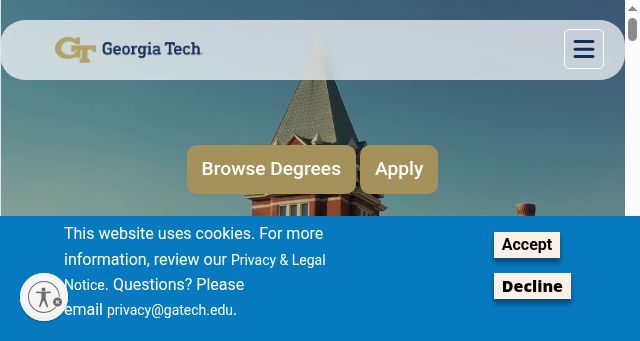 Screenshot of gatech.edu