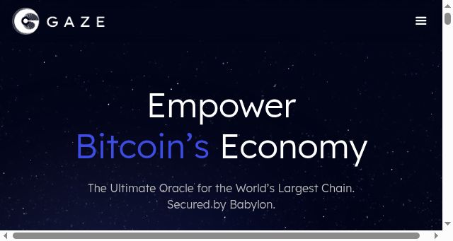 Screenshot of gaze.network