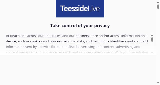 Screenshot of gazettelive.co.uk