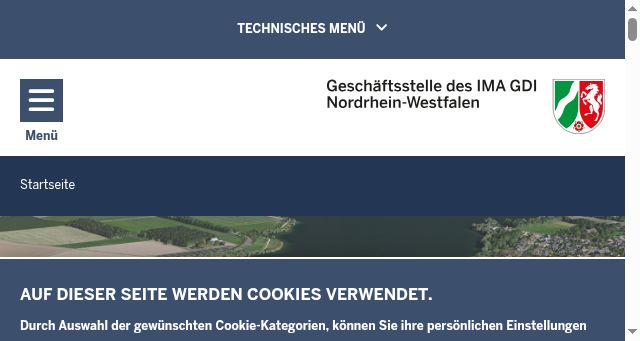 Screenshot of gdi.nrw