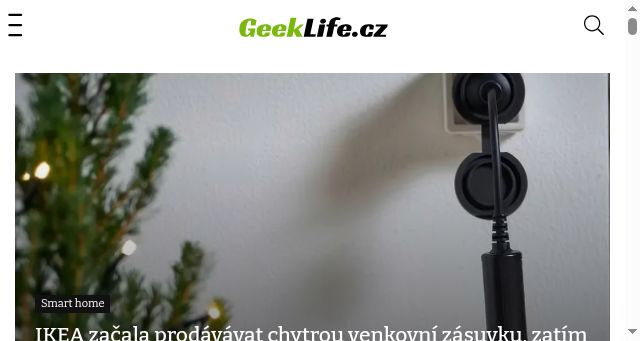 Screenshot of geeklife.cz