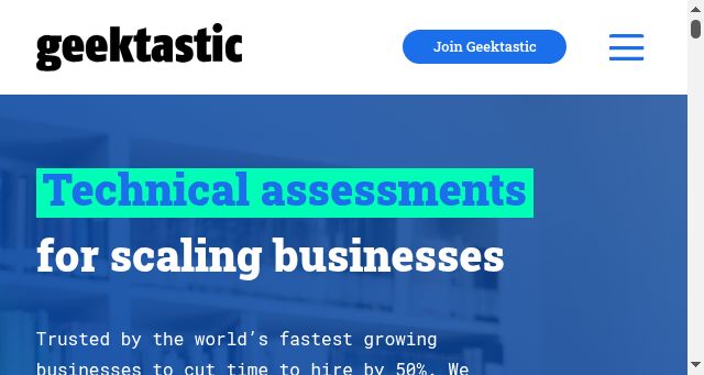 Screenshot of geektastic.com