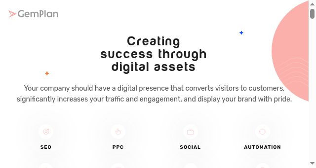 Screenshot of gem-plan.com