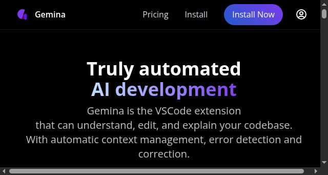 Screenshot of gemina.dev