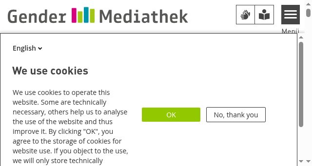 Screenshot of gender-mediathek.de