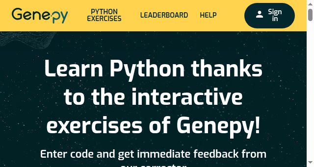 Screenshot of genepy.org