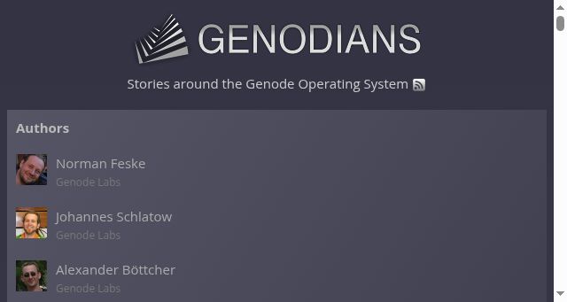 Screenshot of genodians.org