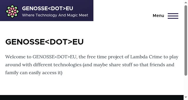 Screenshot of genosse.eu