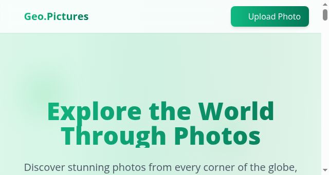 Screenshot of geo.pictures