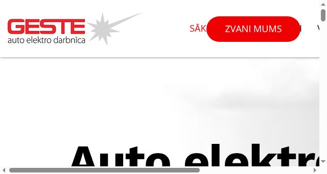 Screenshot of geste.lv