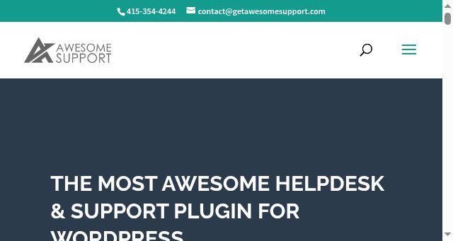 Screenshot of getawesomesupport.com