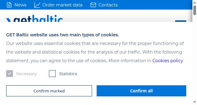 Screenshot of getbaltic.com