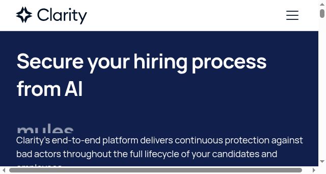 Screenshot of getclarity.ai