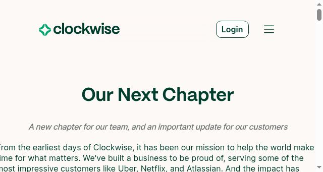 Screenshot of getclockwise.com