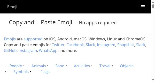 Screenshot of getemoji.com