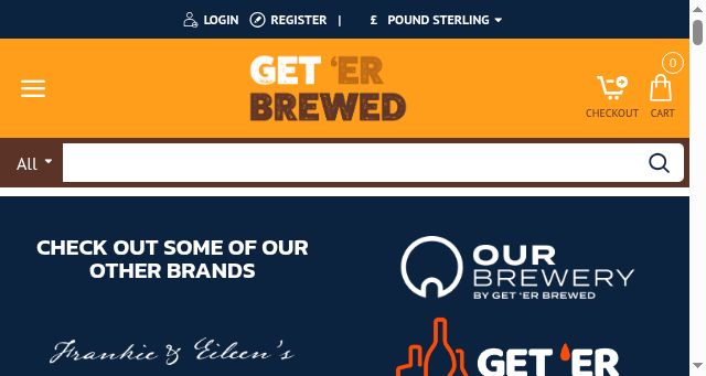 Screenshot of geterbrewed.com