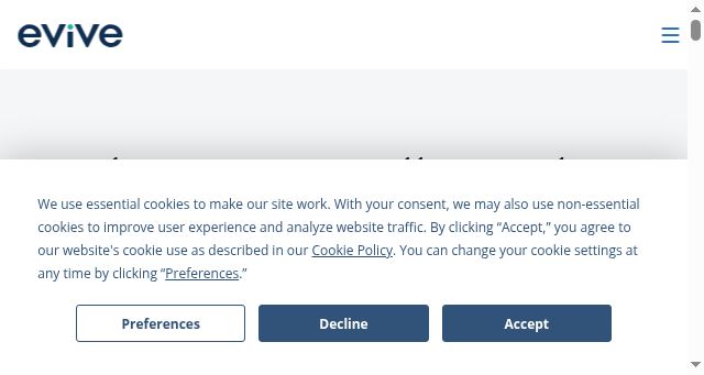 Screenshot of getevive.com