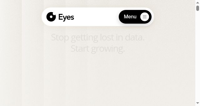Screenshot of geteyes.ai