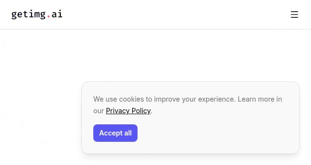 Screenshot of getimg.ai