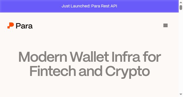 Screenshot of getpara.com