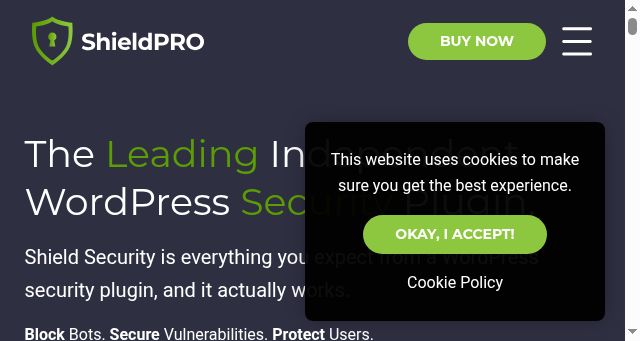 Screenshot of getshieldsecurity.com