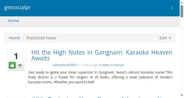 Screenshot of getsocialpr.com