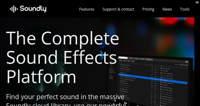 Screenshot of getsoundly.com